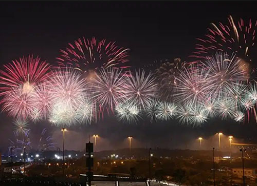 丁青县焰火晚会